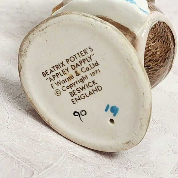 VINTAGE Beswick Appley Dapply Figurine Beatrix Potter - Picture 7 of 7